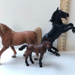 Schleich Papo 3 horses